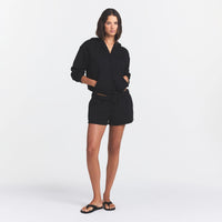Cotton Fleece Classic Hoodie - Onyx