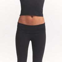 Cotton Jersey Foldover Pant