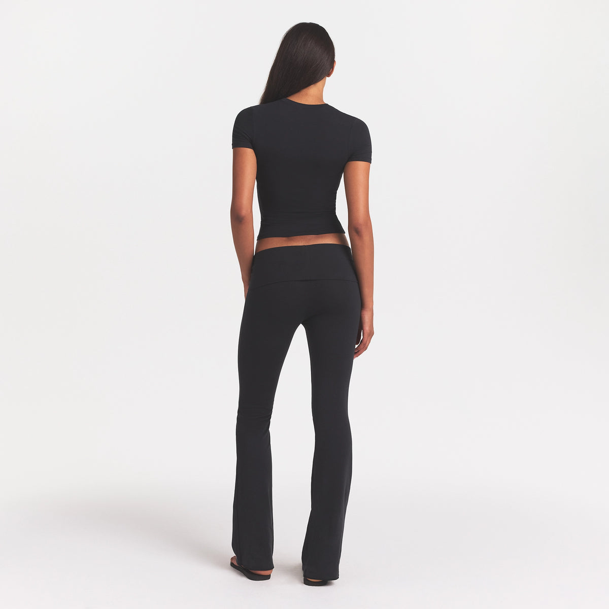 Cotton Jersey Foldover Pant