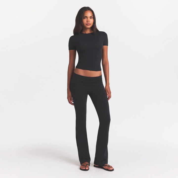 Cotton Jersey Foldover Pant