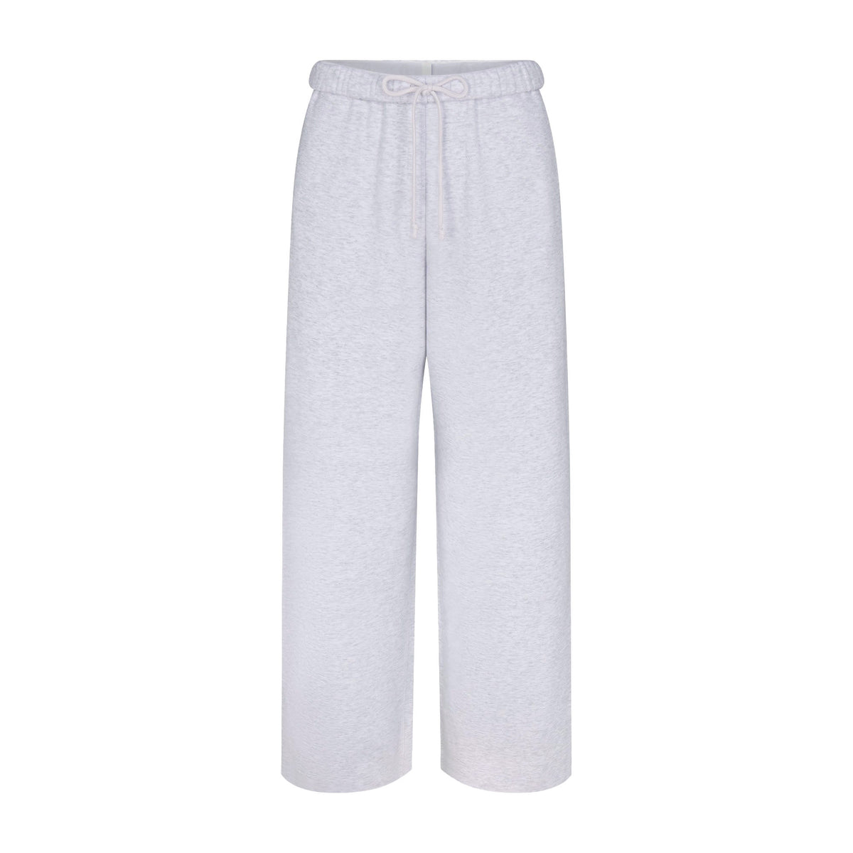 Cotton Fleece Classic Straight Leg Pant - Light Heather Grey