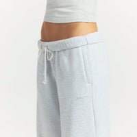Cotton Fleece Classic Straight Leg Pant - Light Heather Grey