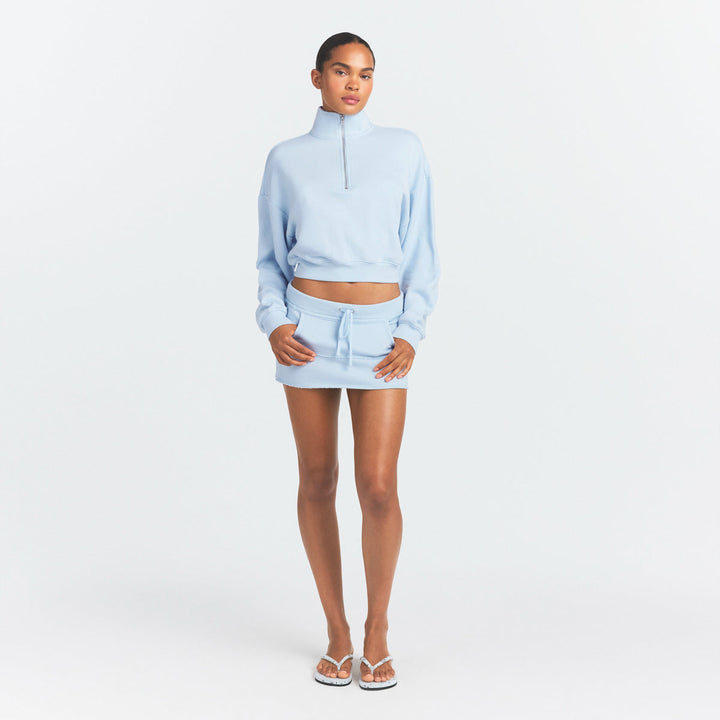 Drapey French Terry Half Zip
