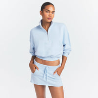Drapey French Terry Half Zip
